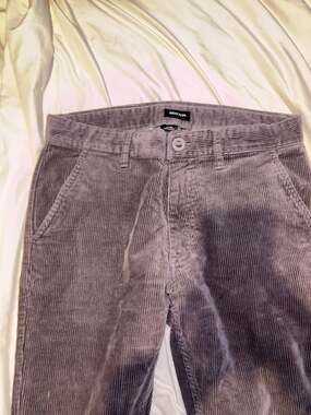 Brixton Choice Regular Fit Corduroy Pants Size 32/32 Purple